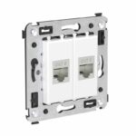Розетка компьютерная 2-м СП Avanti "Белое облако" RJ45 кат.6 без шторок экранир. механизм DKC 4400794 — изображение 4