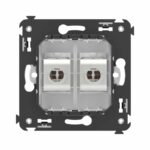 Розетка компьютерная 2-м СП Avanti "Белое облако" RJ45 кат.6 без шторок экранир. механизм DKC 4400794 — изображение 3