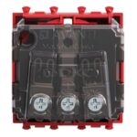 Розетка 1-м 2мод. Avanti "Красный квадрат" 16А IP20 2P+E защ. шторки красн. DKC 4401002 — изображение 4