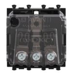 Розетка 1-м 2мод. Avanti "Черный квадрат" 16А IP20 2P+E защ. шторки черн. DKC 4402002 — изображение 2