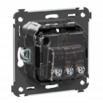 Розетка 1-м СП 2мод. Avanti "Черный квадрат" 16А IP20 2P+E защ. шторки черн. DKC 4402003 — изображение 4