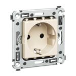 Розетка 1-м СП 2мод. Avanti "Ванильная дымка" 16А IP20 2P+E защ. шторки беж. DKC 4405003 — изображение 4