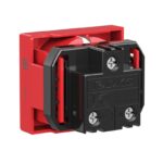 Розетка 1-м 2мод. Viva 16А IP20 2P+E с заземл. защ. шторки красн. DKC 45015 — изображение 2
