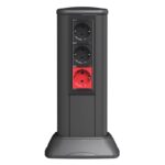 Розетка 1-м 2мод. Viva 16А IP20 2P+E с заземл. защ. шторки красн. DKC 45015 — изображение 3