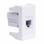 Розетка телефонная 1-м 1мод. Viva RJ12 бел. DKC 45018 — изображение 4
