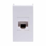 Розетка компьютерная 1-м 1мод. Viva RJ45 кат.5E бел. DKC 45038