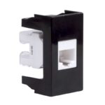Розетка компьютерная 1-м 1мод. Viva RJ45 кат.5E черн. DKC 45238 — изображение 3