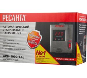Стабилизатор напряжения АСН-1000/1-Ц 1ф 1кВт IP20 релейный Ресанта 63/6/2 — изображение 3