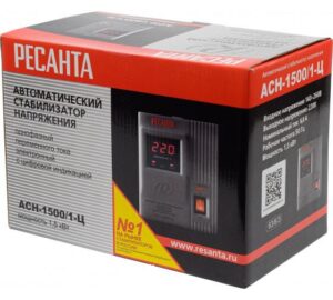 Стабилизатор напряжения АСН-1500/1-Ц 1ф 1.5кВт IP20 релейный Ресанта 63/6/3 — изображение 4