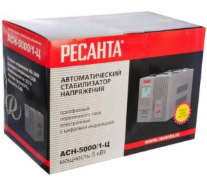 Стабилизатор напряжения АСН-5000/1-Ц 1ф 5кВт IP20 релейный Ресанта 63/6/6 — изображение 5
