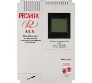 Стабилизатор напряжения АСН-5000 Н/1-Ц Lux 1ф 5кВт настен. IP20 Ресанта 63/6/16 — изображение 4