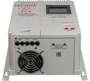 Стабилизатор напряжения АСН-5000 Н/1-Ц Lux 1ф 5кВт настен. IP20 Ресанта 63/6/16 — изображение 3