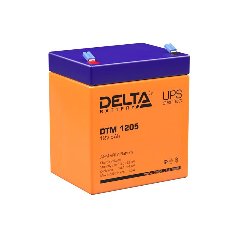 460098.jpg Аккумулятор UPS 12В 5А.ч DTM 1205 Delta 4614010050006 — изображение 1