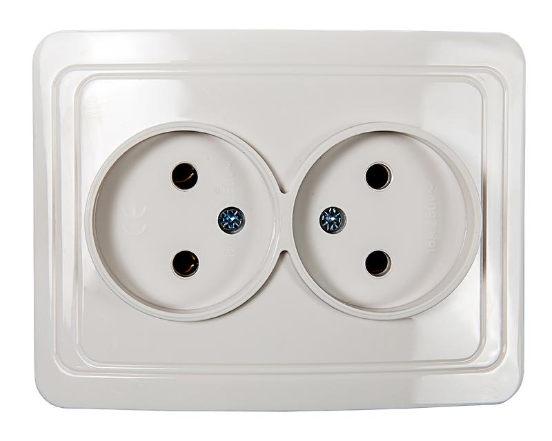 464639.jpg Розетка 2-м СП Classico 2102 16А IP20 бел. ASD / IN HOME 4680005959914 — изображение 1