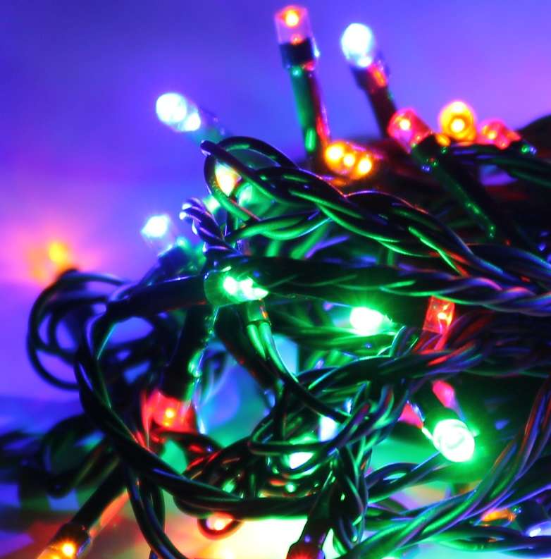 476080.jpg Гирлянда светодиодная 50LED провод 6.5м 8 режимов мигания Космос KOC_GIR50LED_RGB — изображение 1