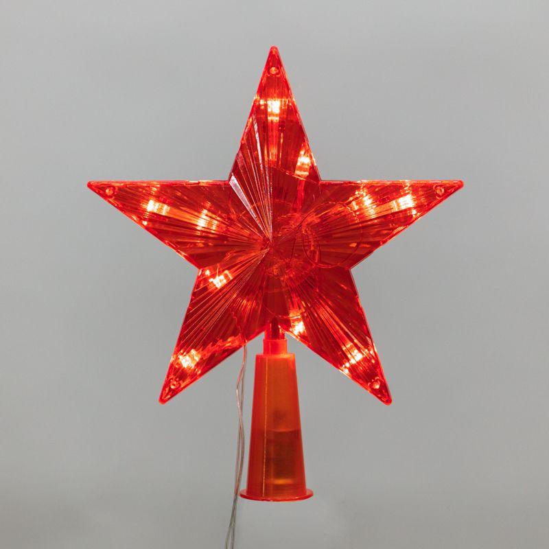 501-007_1.jpeg Фигура светодиодная "Звезда" 15см 10LED красн. 230В IP20 на елку постоян. свечение Neon-Night 501-007 — изображение 1