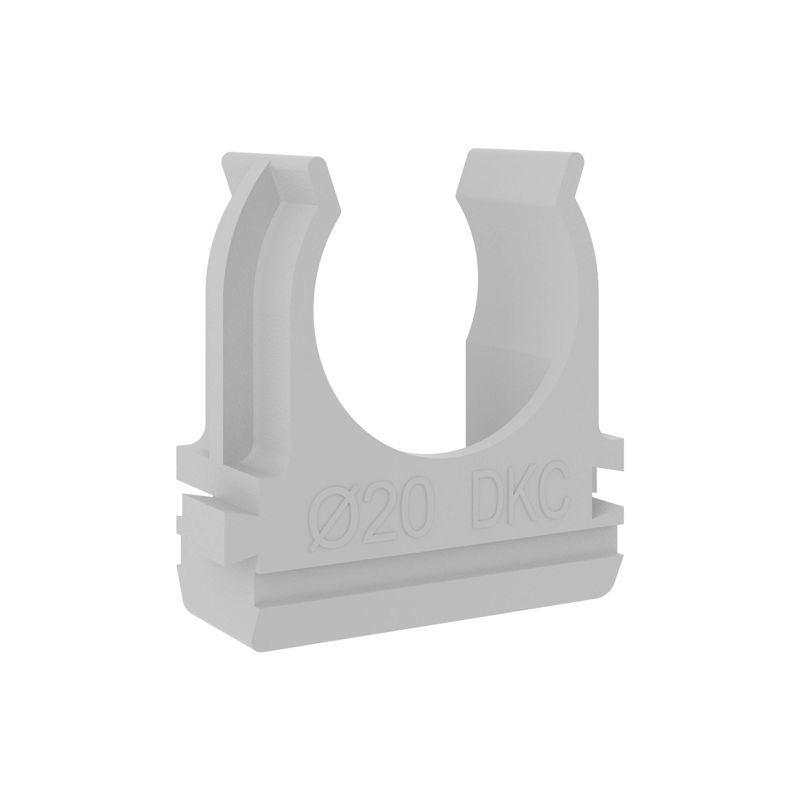 51020_1.jpeg Держатель для труб (клипса) d20мм с защелкой DKC 51020 — изображение 1