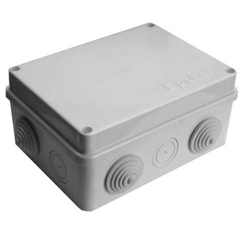 516723.jpg Коробка распределительная ОП 150х110х70мм IP54 10 выходов 6 гермовводов крышка на винтах сер. Epplast 210302 — изображение 1
