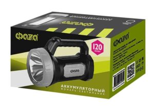 Фонарь-прожектор аккумуляторный AccuF7-L1W/L16-bk 1Вт 73лм + боков. панель 16х0.5Вт 120лм IP20 аккум. 0.9А.ч черн. ФАZА 5014794 — изображение 2