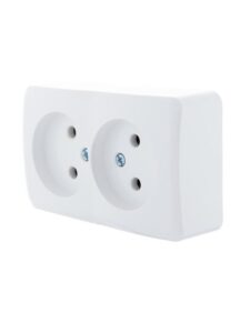 Розетка 2-м ОП Viola 16А IP20 без заземл. бел. LEZARD 751-0200-128 — изображение 3