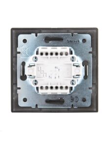 Выключатель 2-кл. 1п СП Mira 10А IP20 со вставкой черн. бархат LEZARD 701-4242-101 — изображение 3