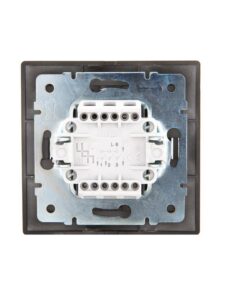 Выключатель 3-кл. 1п СП Mira 10А IP20 со вставкой черн. бархат LEZARD 701-4242-109 — изображение 3