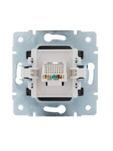 Розетка компьютерная 1-м СП Karina RJ45 механизм черн. бархат LEZARD 707-4288-139 — изображение 3