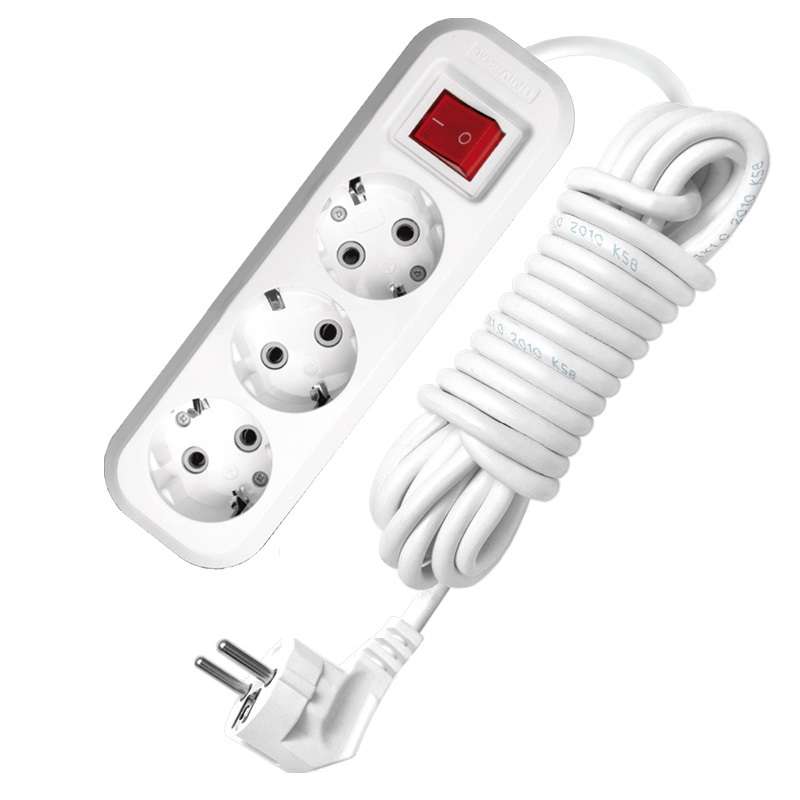 55369.jpg Удлинитель 3х3м с заземл. 13А IP20 S-303 ПВС 3х1 с выкл. UNIVersal 9631986 — изображение 1