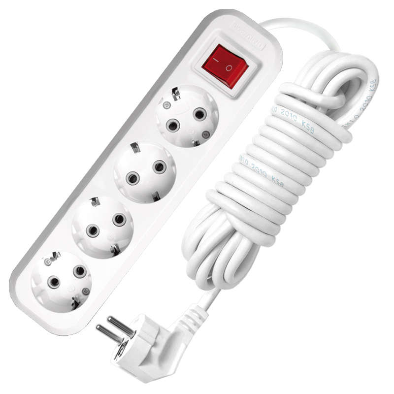 55372.jpg Удлинитель 4х5м с заземл. 13А IP20 S-304 ПВС 3х1 с выкл. UNIVersal 9631991 — изображение 1
