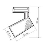 Светильник светодиодный трековый PTR 1725 25Вт 4000К IP40 24град. WH бел. Pro JazzWay 5026148 — изображение 2