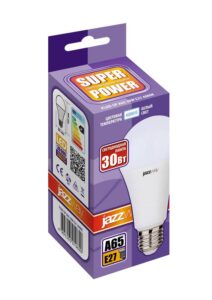 Лампа светодиодная PLED-SP 30Вт A65 4000К нейтр. бел. E27 230/50Гц JazzWay 5019690 — изображение 2