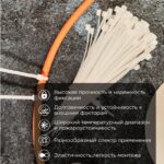 Хомут кабельный 100х2.5 нейл. бел. (уп.100шт) PROCONNECT 57-0100 — изображение 2