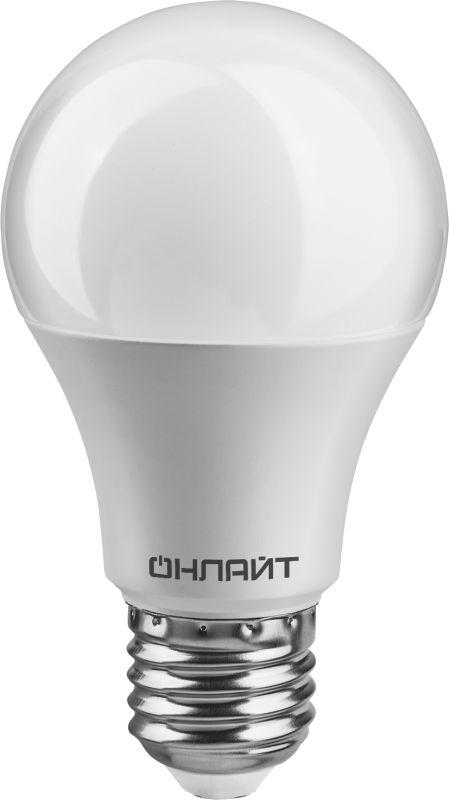 61140_1.jpeg Лампа светодиодная 61 140 OLL-A60-10-230-6.5K-E27 10Вт грушевидная 6500К холод. бел. E27 1000лм 176-264В ОНЛАЙТ 61140 — изображение 1