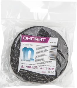 Изолента ХБ 15мм (рул.10м) 61 152 OIT-H15-10/BL 100г ОНЛАЙТ 61152 — изображение 2