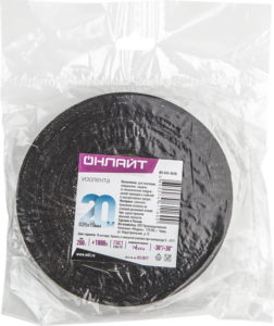 Изолента ХБ 15мм (рул.20м) 61 160 OIT-H15-20/BL 200г ОНЛАЙТ 61160 — изображение 2