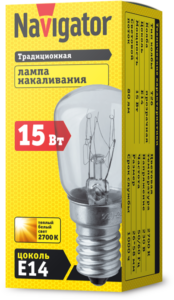 Лампа накаливания 61 203 NI-T26-15-230-E14-CL Navigator 61203 — изображение 2