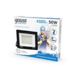 Прожектор светодиодный Elementary 50Вт 6500К IP65 4500лм 200-240В ДО черн. GAUSS 613100350 — изображение 7