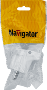 Вилка угловая 61 362 NCA-PL04-16A-E-WH с заземл. бел. Navigator 61362 — изображение 4