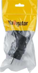 Вилка угловая 61 367 NCA-PLR01-16A-E-IP44-BL с заземл. каучук черн. Navigator 61367 — изображение 4