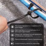 Хомут кабельный 3.6х150 тройной замок нейл. черн. (уп.100шт) Rexant 67-0151-4 — изображение 4
