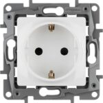 Розетка 1-м СП Etika 16А IP31 250В 2P+E с заземл. защ. шторки немецк. стандарт винтов. клеммы механизм бел. IEK 672222 — изображение 7