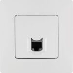 Розетка компьютерная 1-м СП Etika RJ45 кат.5E UTP механизм бел. IEK 672241 — изображение 6