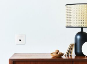 Розетка компьютерная 1-м СП Etika RJ45 кат.5E UTP механизм бел. IEK 672241 — изображение 3
