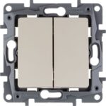 Выключатель 2-кл. СП Etika 10А IP20 250В 10AX безвинтов. зажимы механизм сл. кость IEK 672302 — изображение 5