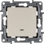 Выключатель 1-кл. СП Etika 10А IP20 250В 10AX с подсветкой/индикацией безвинтов. зажимы механизм сл. кость IEK 672303 — изображение 5