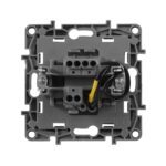 Переключатель 1-кл. СП Etika Plus 10А IP20 250В 10AX с подсветкой безвинтов. зажимы механизм антрацит IEK 672615 — изображение 2