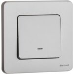 Выключатель 1-кл. Inspiria 10А IP20 250В 10AX с подсветкой/индикацией механизм алюм. IEK 673612 — изображение 3