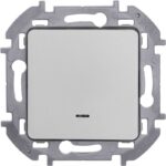 Выключатель 1-кл. Inspiria 10А IP20 250В 10AX с подсветкой/индикацией механизм алюм. IEK 673612 — изображение 2