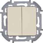 Выключатель 2-кл. Inspiria 10А IP20 250В 10AX механизм сл. кость IEK 673621 — изображение 2
