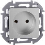 Розетка 1-м СП Inspiria 16А IP20 250В 2P механизм алюм. IEK 673712